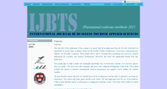 Desktop Screenshot of ijbts-journal.com